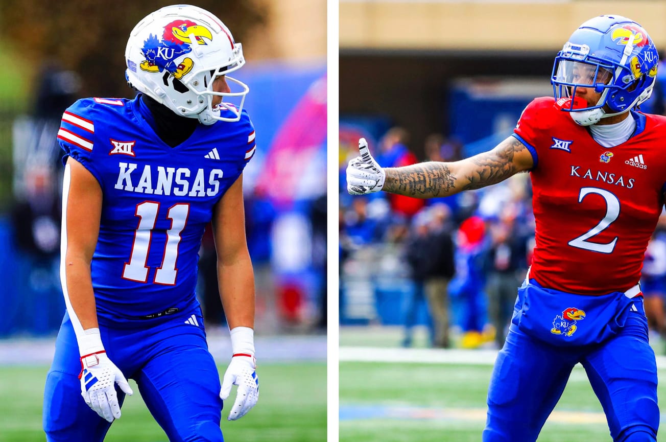 KU's top 2 wide receivers officially announce plans to return in 2024