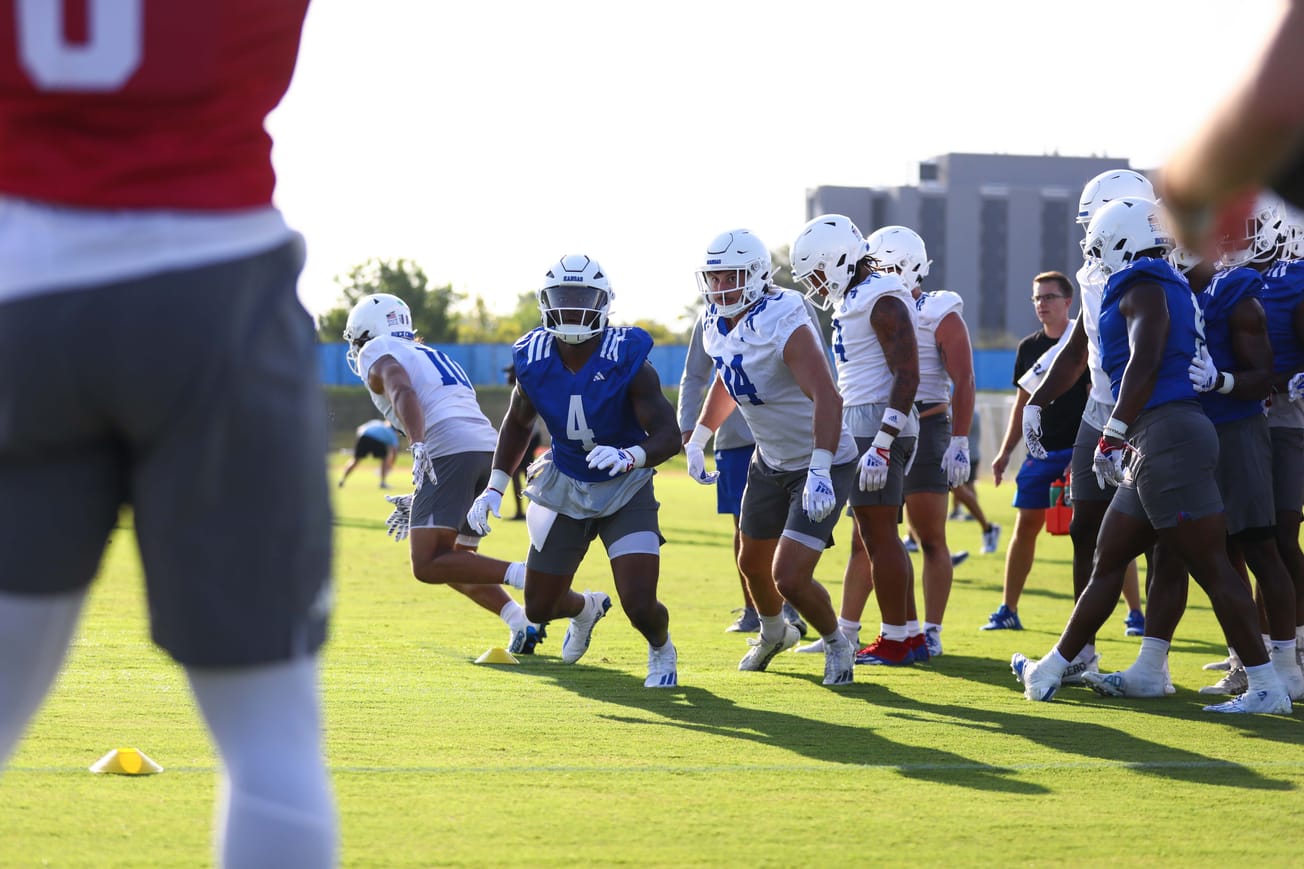 Photo Gallery: KU football kicks off preseason camp on grass