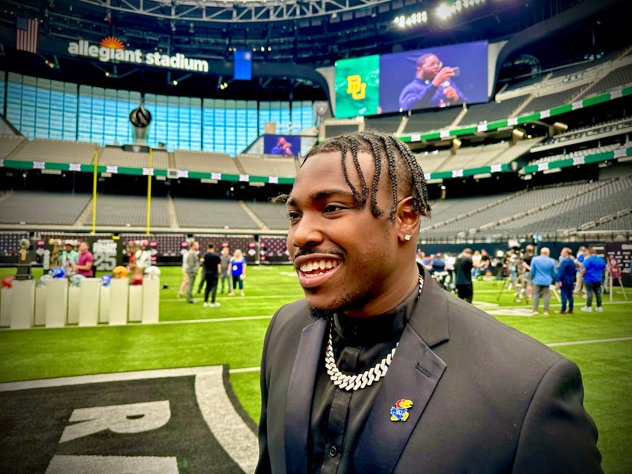 It's business, not bling, for Jalon Daniels at this Big 12 Media Day