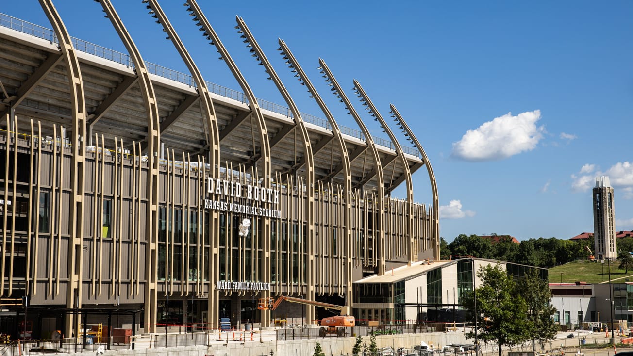 The latest progress at David Booth Kansas Memorial Stadium