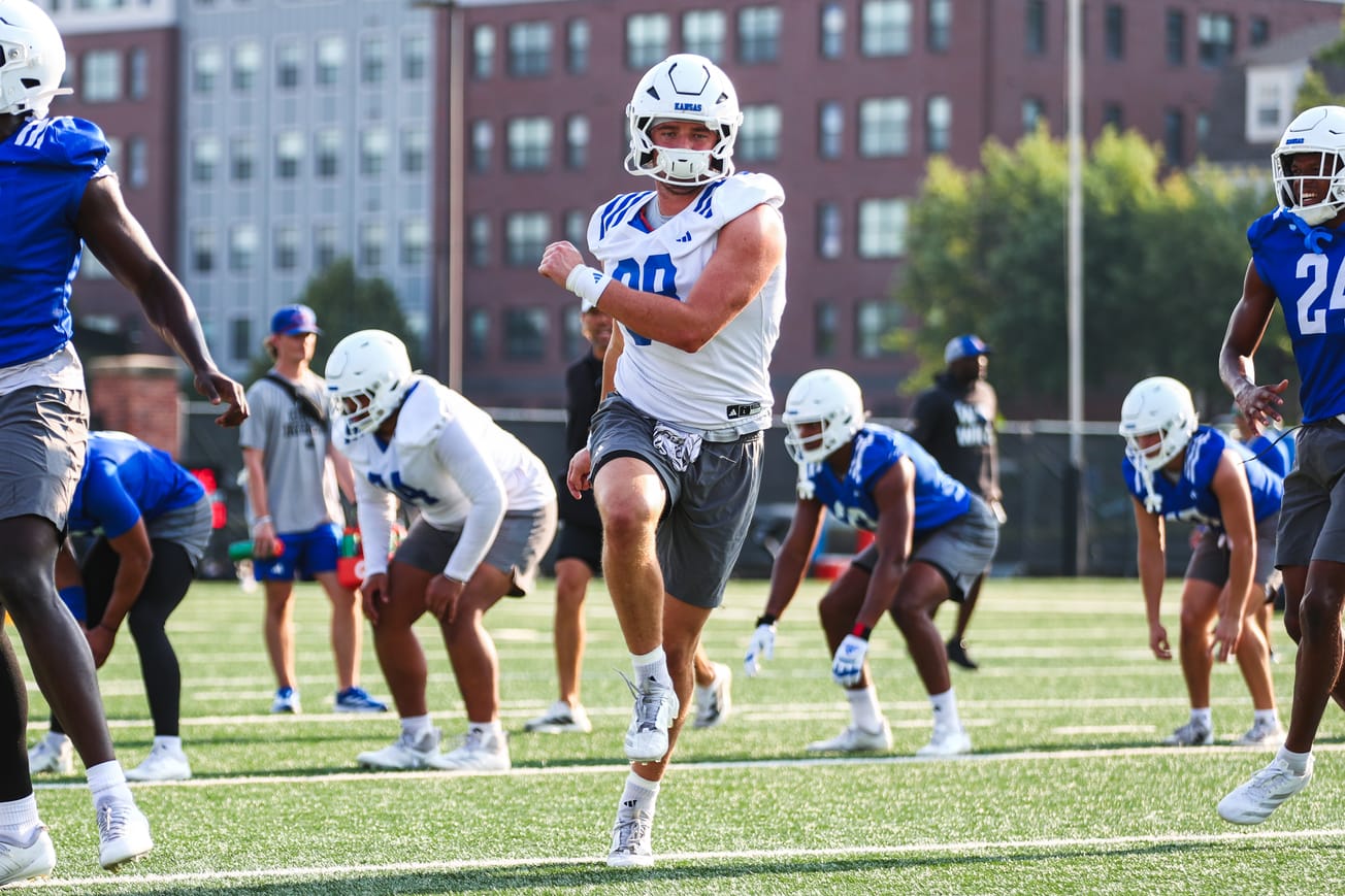 Jayhawks playing clean football as preseason camp nears its end
