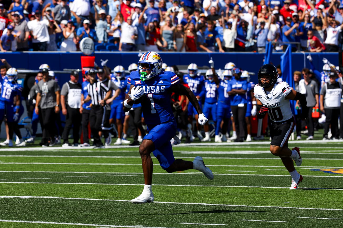 Are we watching the fastest Jayhawk in Kansas football history?
